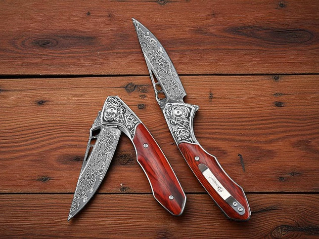 Artisanal manche en bois couteau