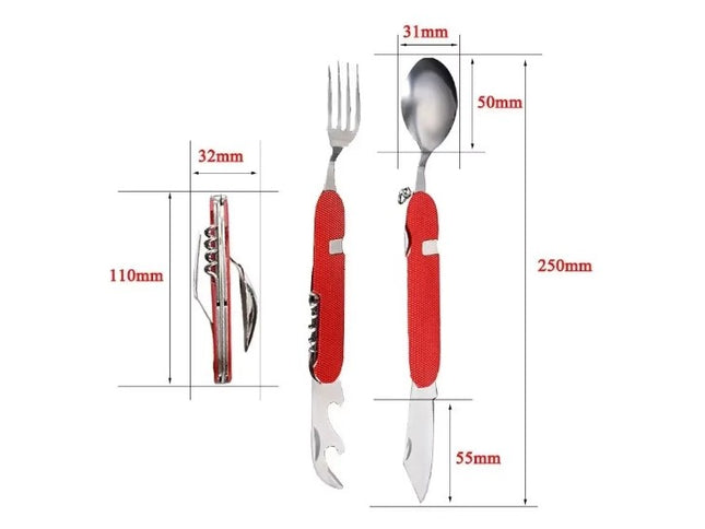 Camping fourchette cuillere couteau