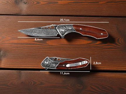 Couteau artisanal manche bois