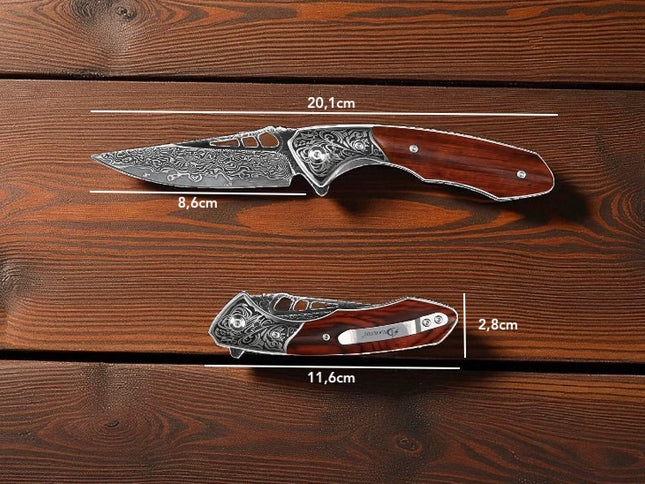 Couteau artisanal manche bois