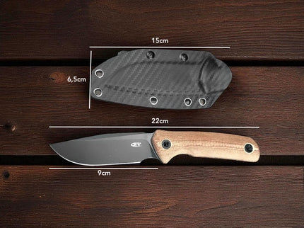 Couteau bushcraft bois