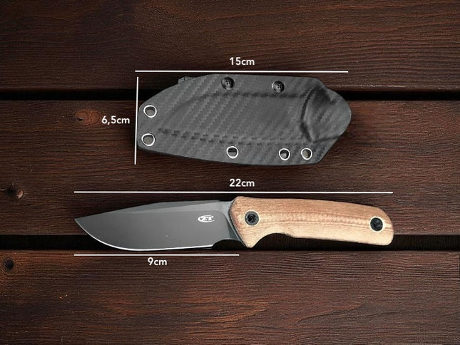 Couteau bushcraft bois