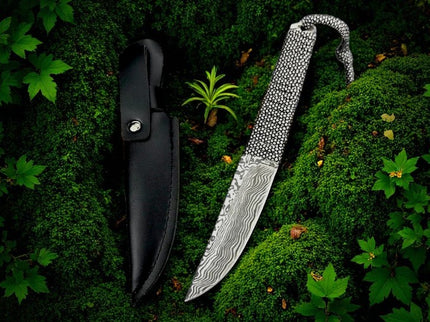 Couteau bushcraft damas