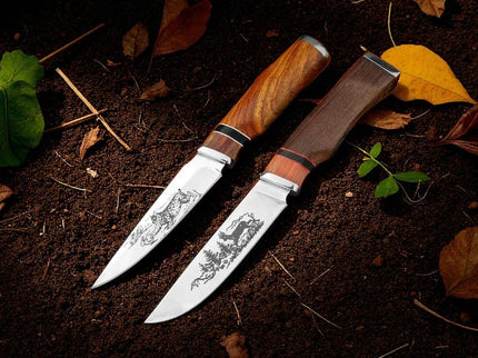 Couteau chasse gravé