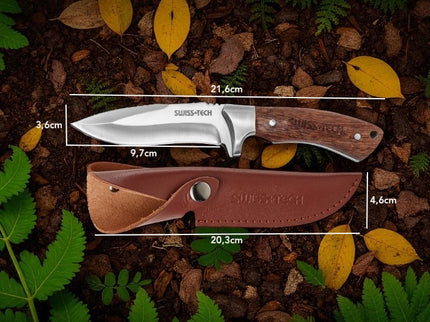 Couteau chasse manche en bois