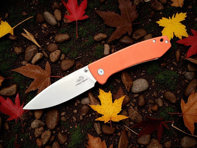 Couteau chasse orange