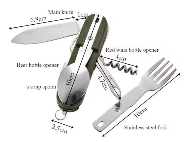 Couteau cuillère militaire fourchette