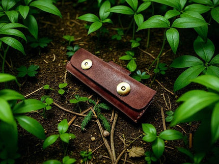 Couteau cuir etui pliant