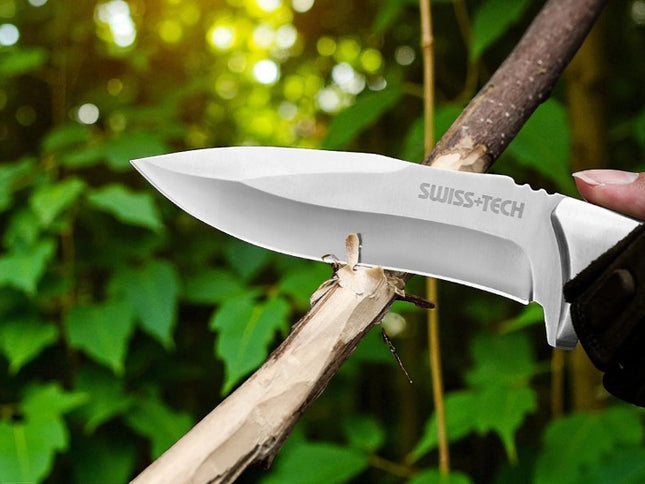 Couteau de chasse avec manche en bois
