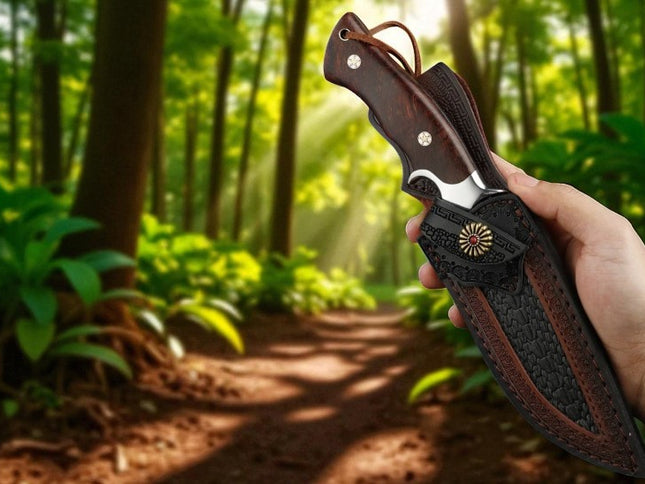 Couteau de chasse damas