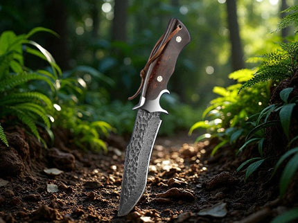 Couteau de chasse en damas