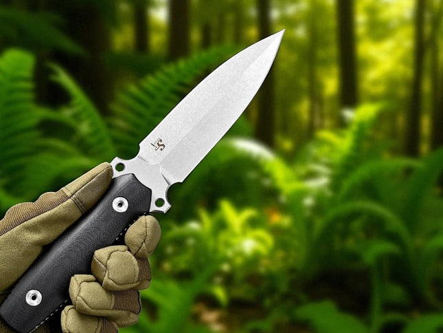 Couteau de combat double tranchant