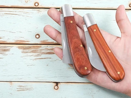Couteau electricien manche bois