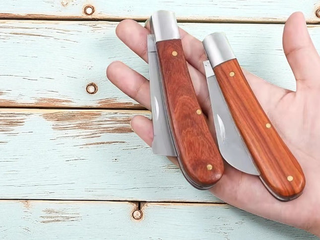 Couteau electricien manche bois