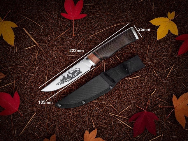 Couteau gravé chasse