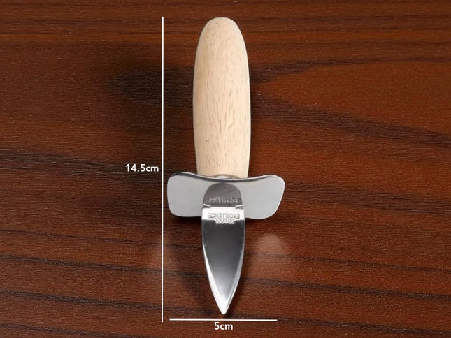 Couteau huitre manche en bois