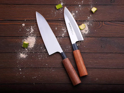 Couteau japonais manche en bois