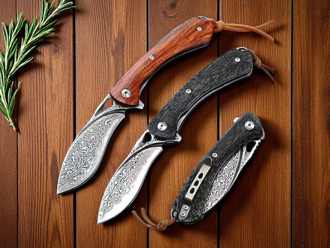 Couteau kukri damas