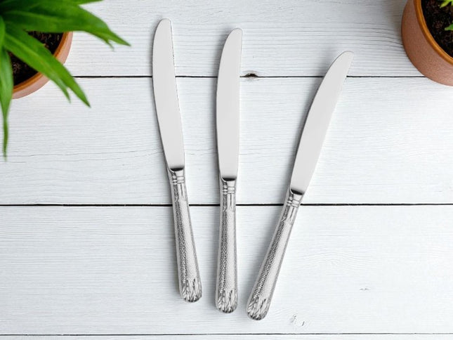 Couteau manche argent