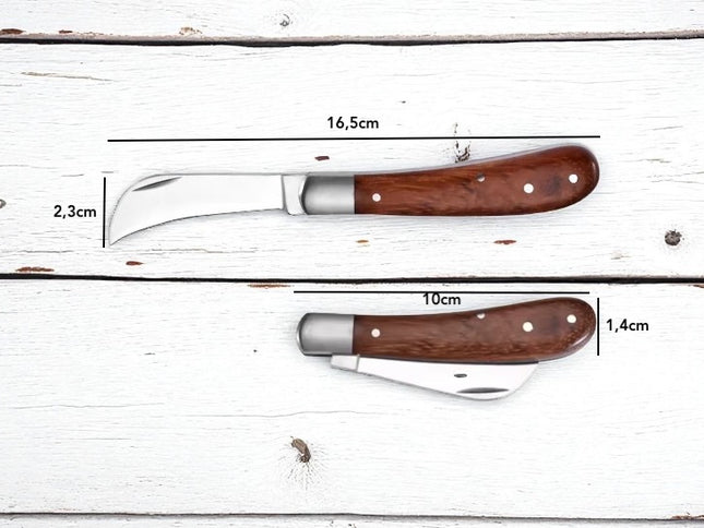Couteau manche bois electricien