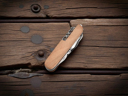 Couteau multifonction bois