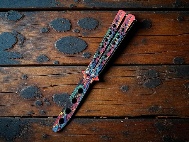 Couteau papillon customise