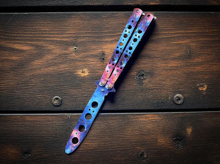 Couteau papillon personnalise pour collectionneur