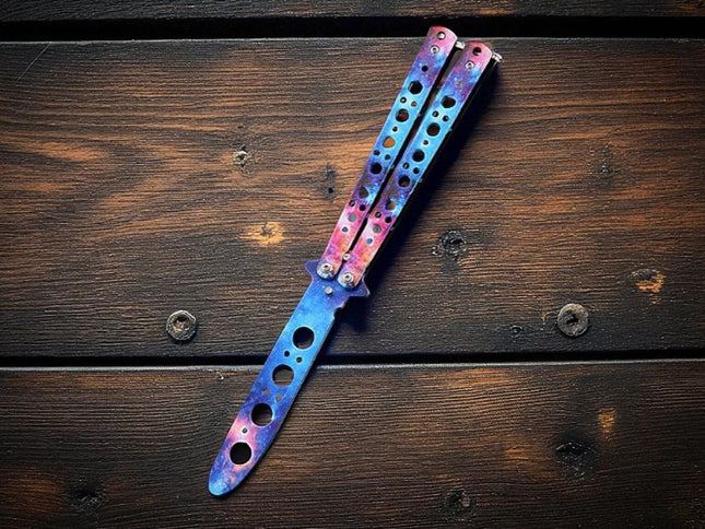 Couteau papillon personnalise pour collectionneur