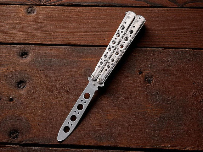 Couteau papillon personnalise unique