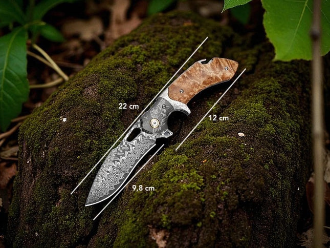 Couteau pliant avec etui ceinture