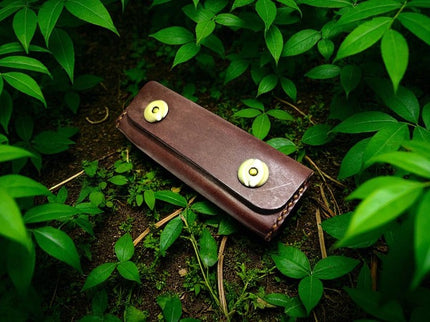 Couteau pliant cuir etui 