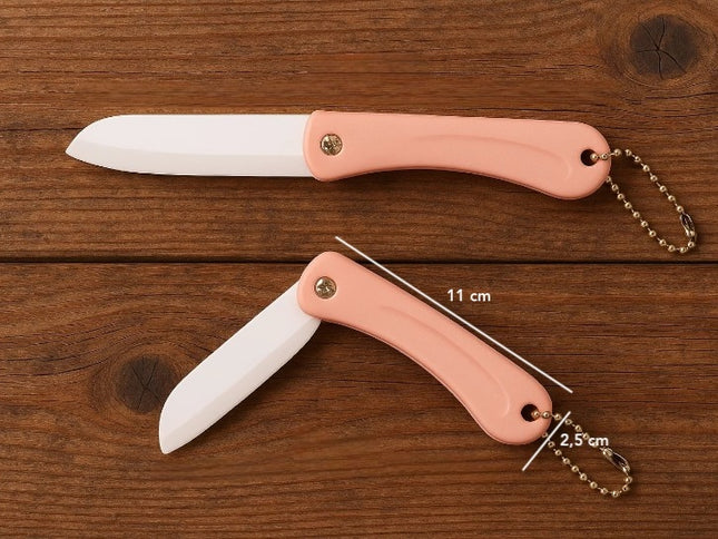 Couteau rose ceramique