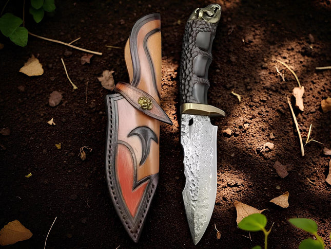 Couteau viking damas