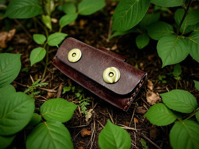 Cuir étui couteau pliant