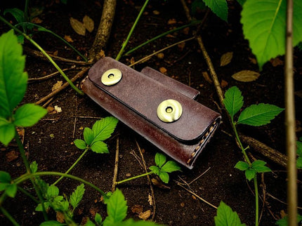 Cuir étui couteaux pliant