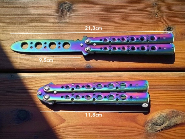 Double tranchant couteau papillon