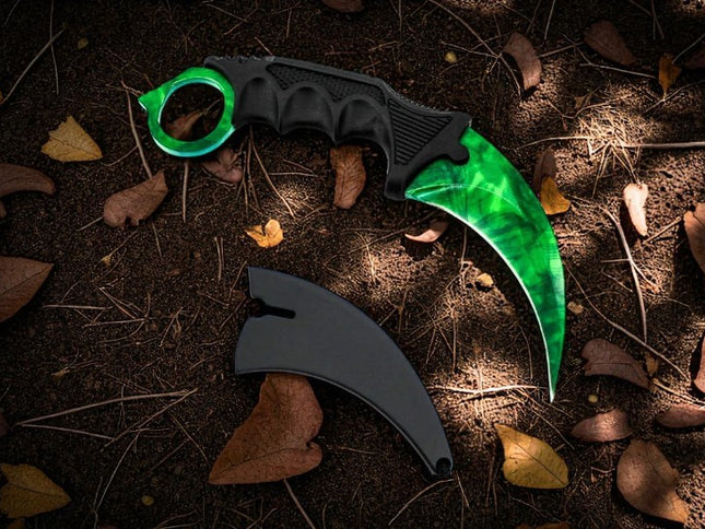 Emerald doppler karambit