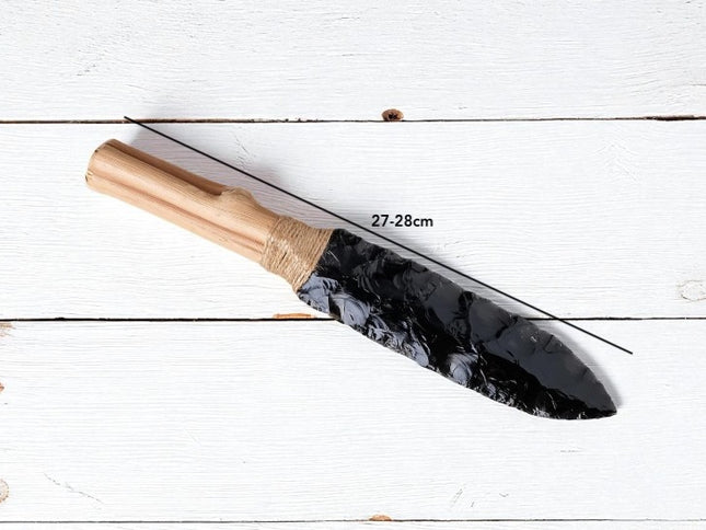 Lame en obsidienne couteau