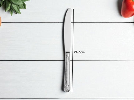Manche argent couteau