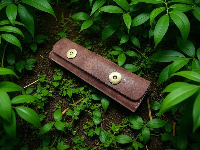 Pliant couteau étui cuir