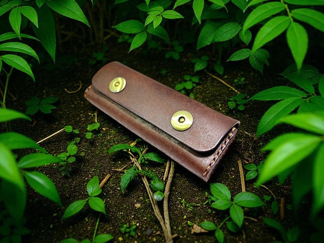 Pliant couteaux etui cuir