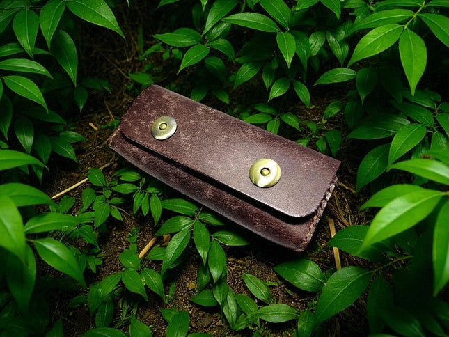 Pliant etui cuir couteau