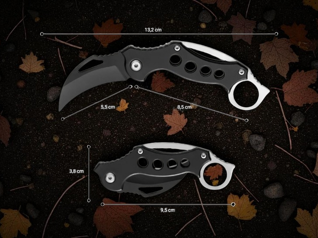 Couteau karambit automatique